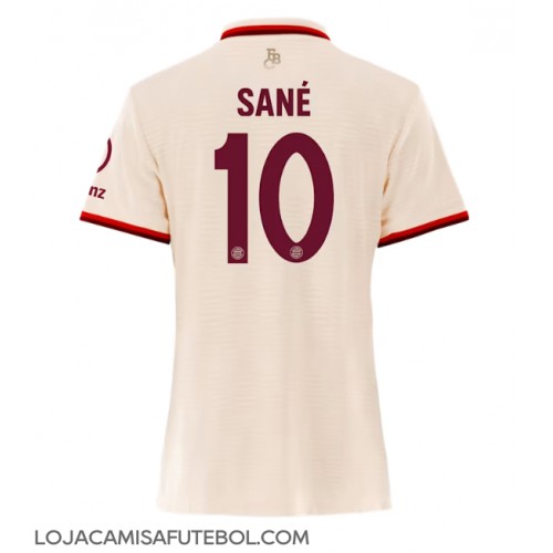 Camisa de Futebol Bayern Munich Leroy Sane #10 Equipamento Alternativo Mulheres 2024-25 Manga Curta